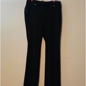 Style & Co Black Pants, Decked w/ Rhinestones, Size 10